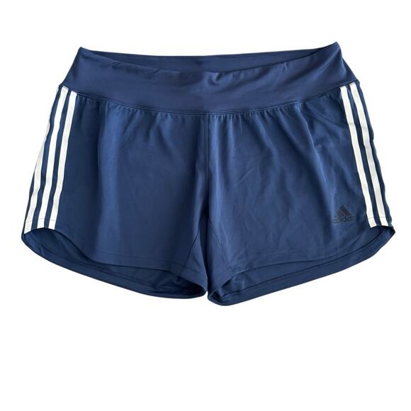 ADIDAS NAVY GYM SHORTS NWT SIZE XL 20-22 PLUS - Picture 1 of 4